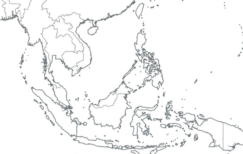 Printable Blank Map Of Southeast Asia Adams Printable Map