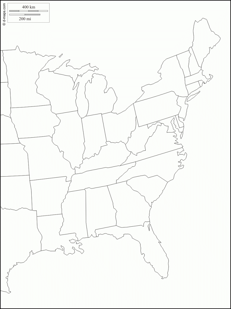 Printable Blank Map Of The Eastern United States Printable US Maps Printable Blank Map Of The Eastern United States Printable US Maps