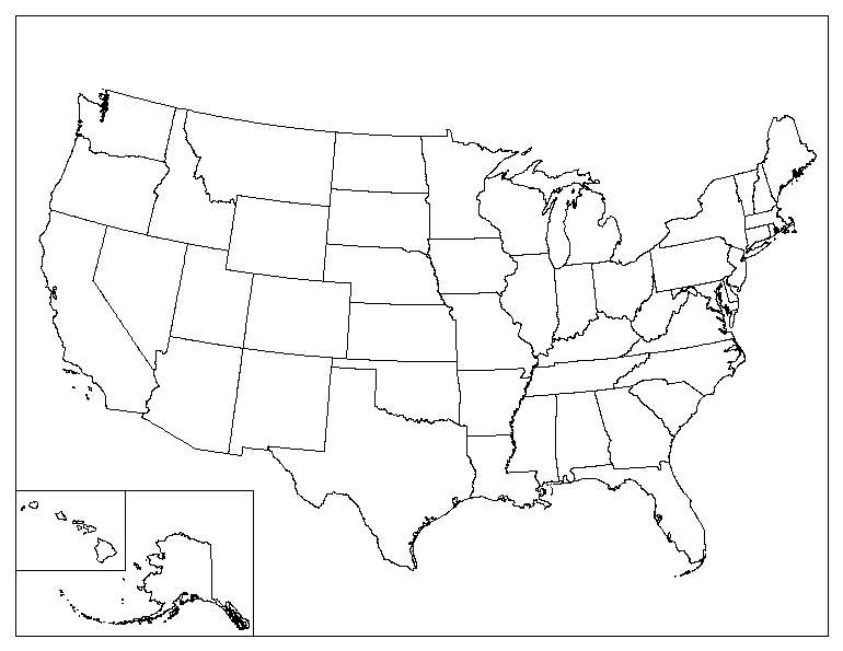 Printable Blank Map Printable Map Of The United States