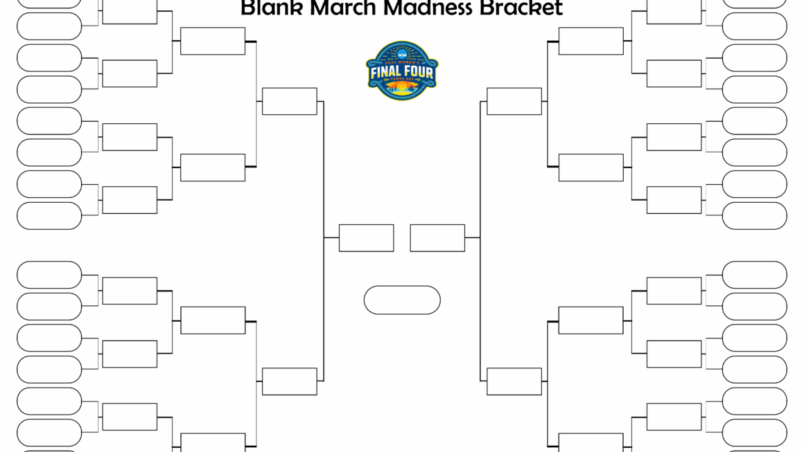 Printable Blank March Madness Bracket For The Men 39 s NCAA Basketball