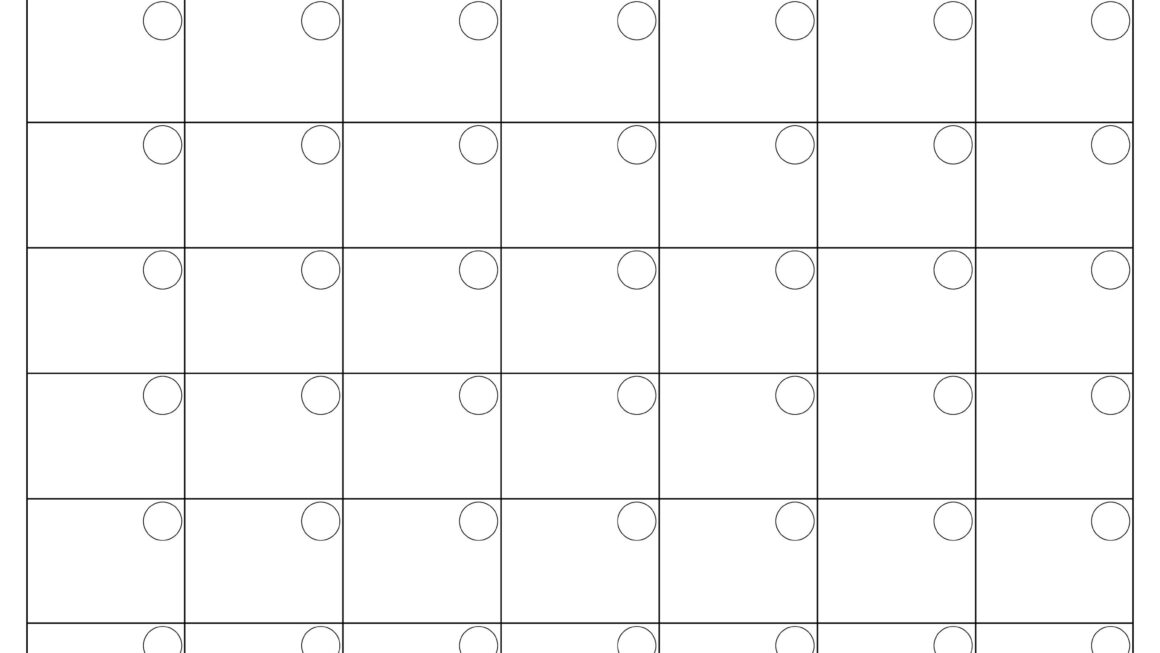 Printable Blank Monthly Calendar Activity Shelter