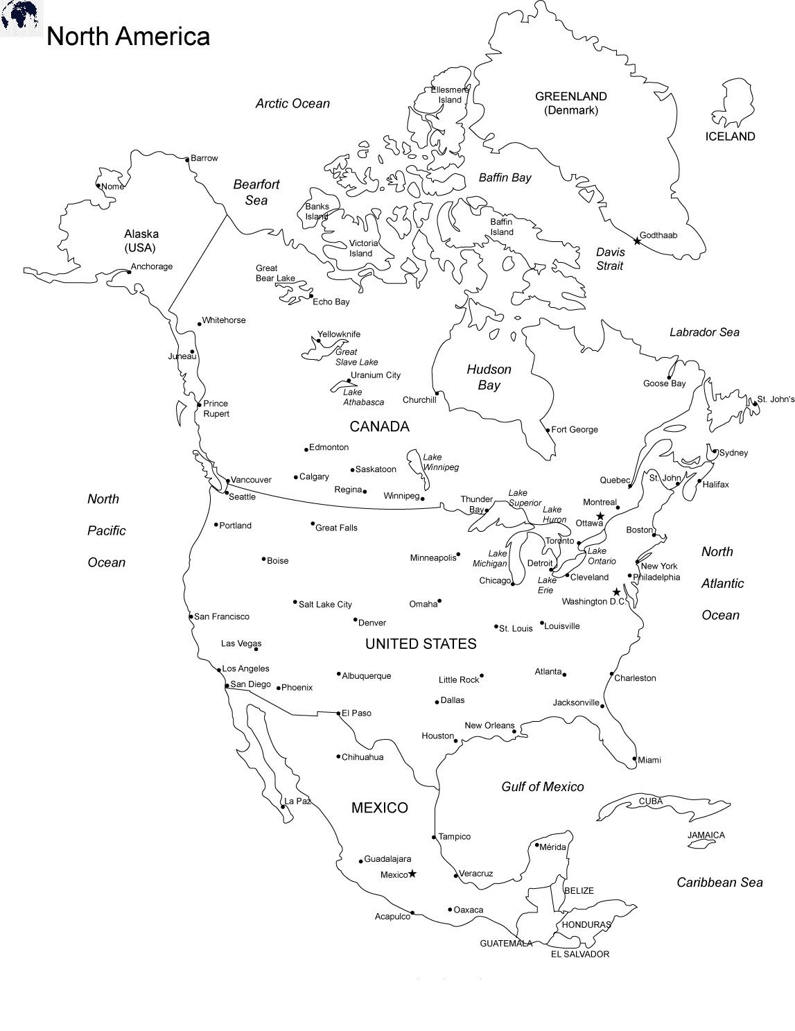 Printable Blank North America Map With Outline Transparent Map Artofit Printable Blank North America Map With Outline Transparent Map Artofit