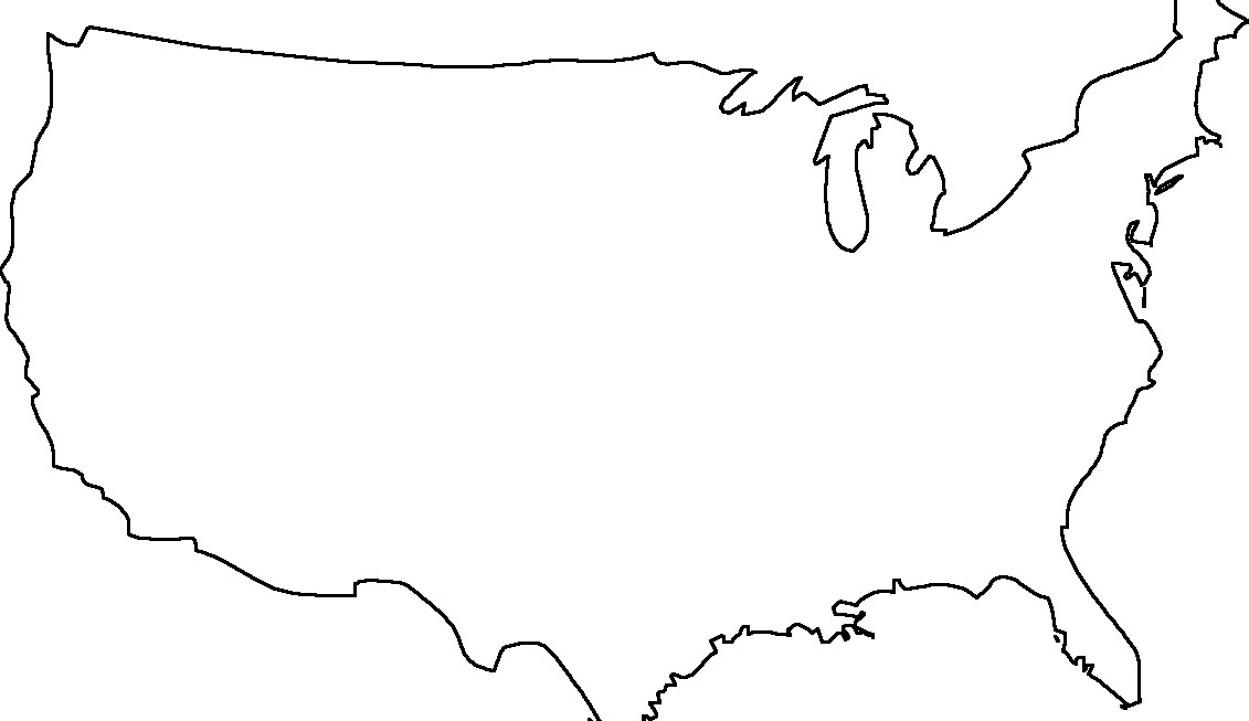 Printable Blank Outline Map Of The United States Luxury Geography Blog