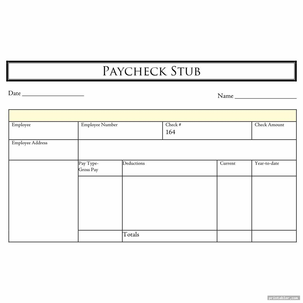 Printable Blank Pay Check Stubs Gridgit Printable Blank Pay Check Stubs Gridgit