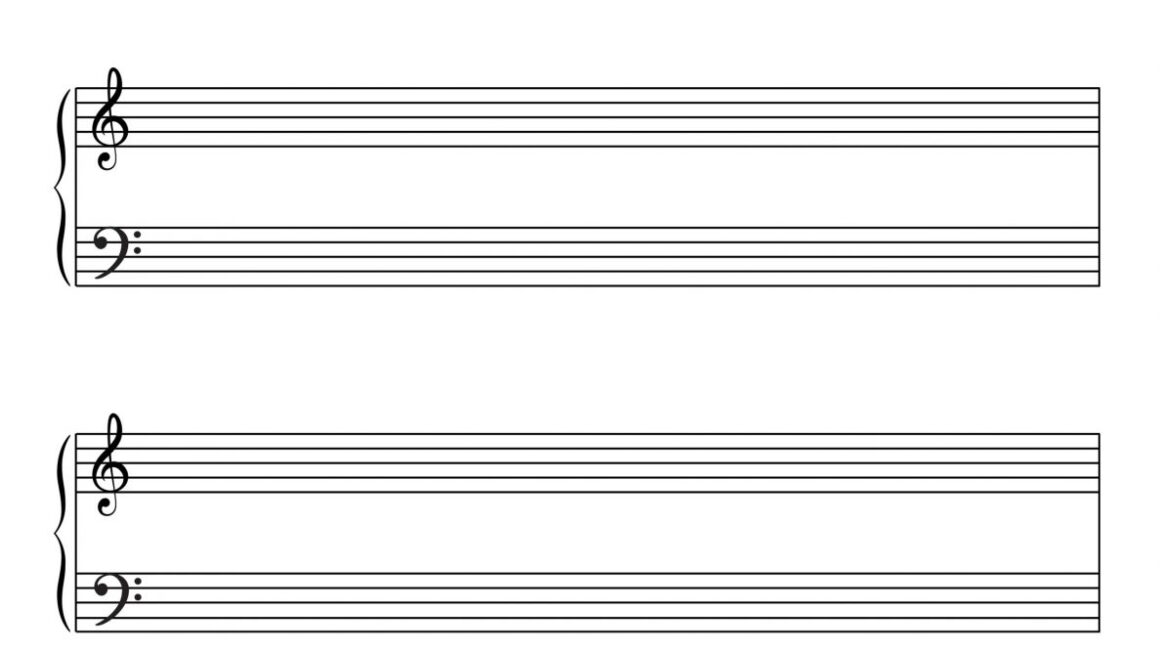 Printable Blank Piano Sheet Music