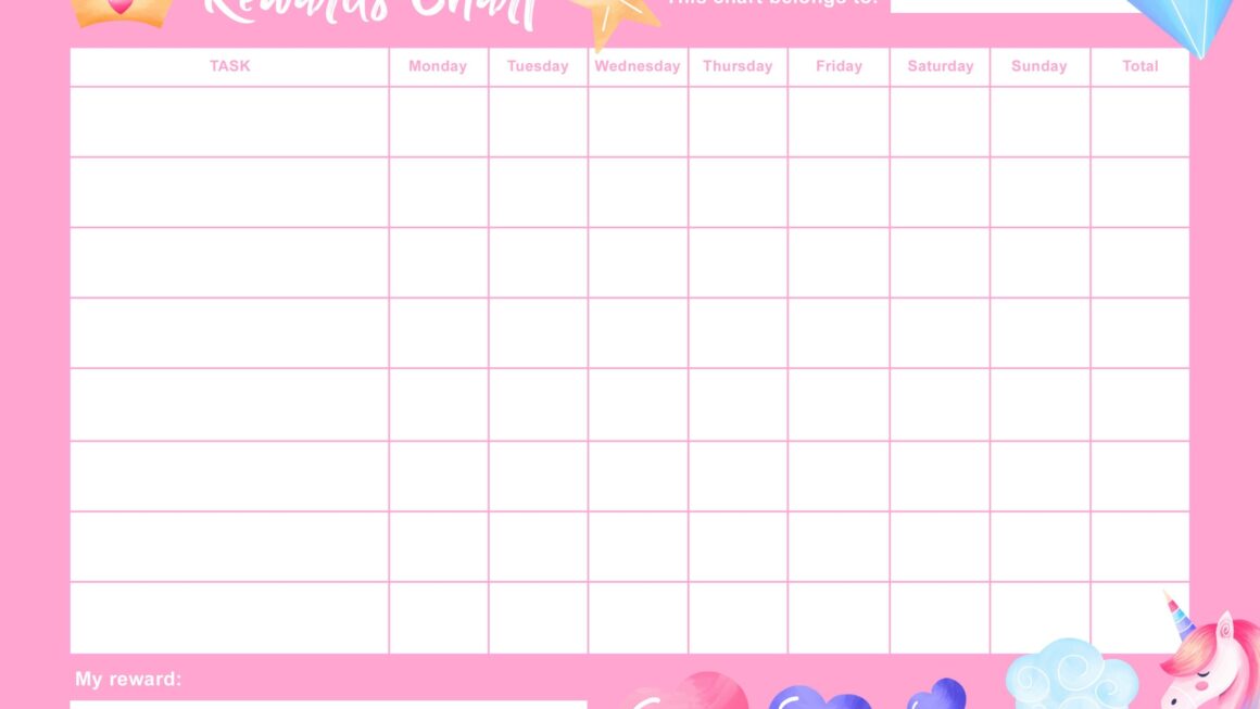 Printable Blank Reward Chart