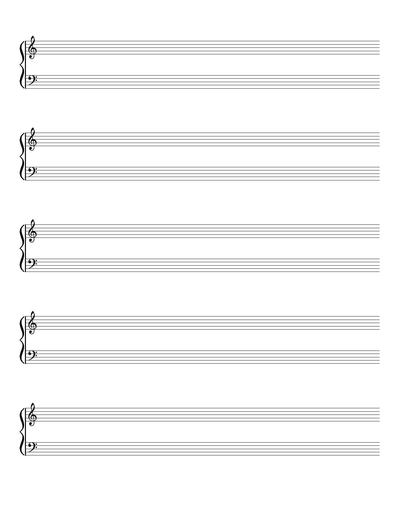 Printable Blank Sheet Music With Bar Lines Holfdial Printable Blank Sheet Music With Bar Lines Holfdial
