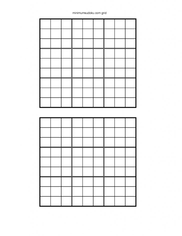 Printable Blank Sudoku Grids 2 Per Page Printable Sudoku Puzzles Online Printable Blank Sudoku Grids 2 Per Page Printable Sudoku Puzzles Online