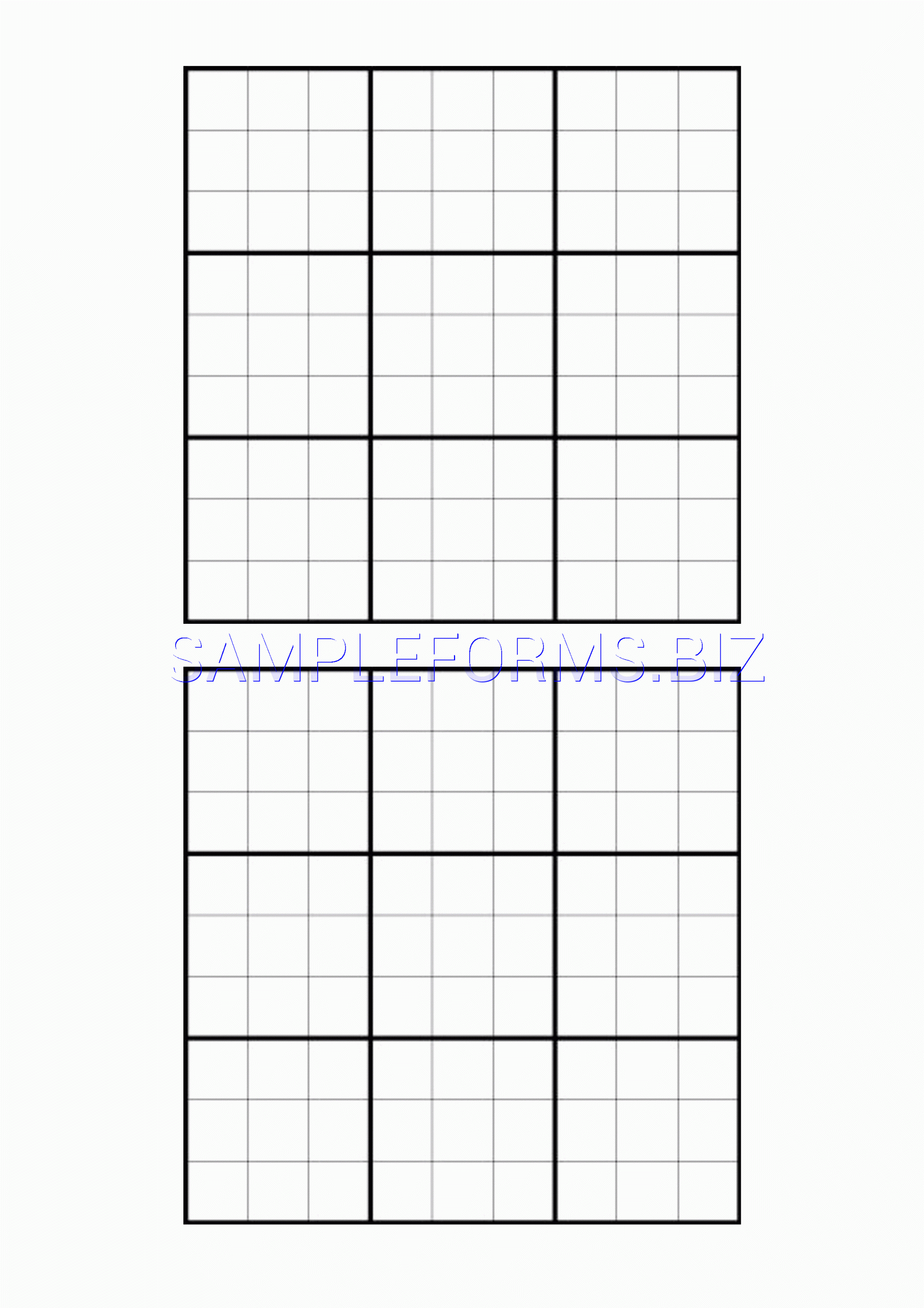 Printable Blank Sudoku Grids 2 Per Page Sudoku Printable Lyana 