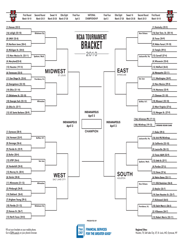 Printable Bracket Printable Blank 16 Bracket