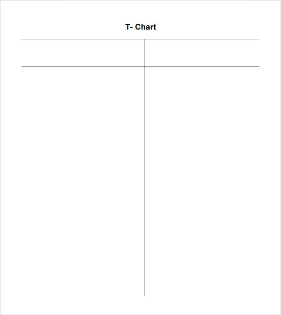 Printable Blank T Chart Free Printable Charts Printable Blank T Chart Free Printable Charts