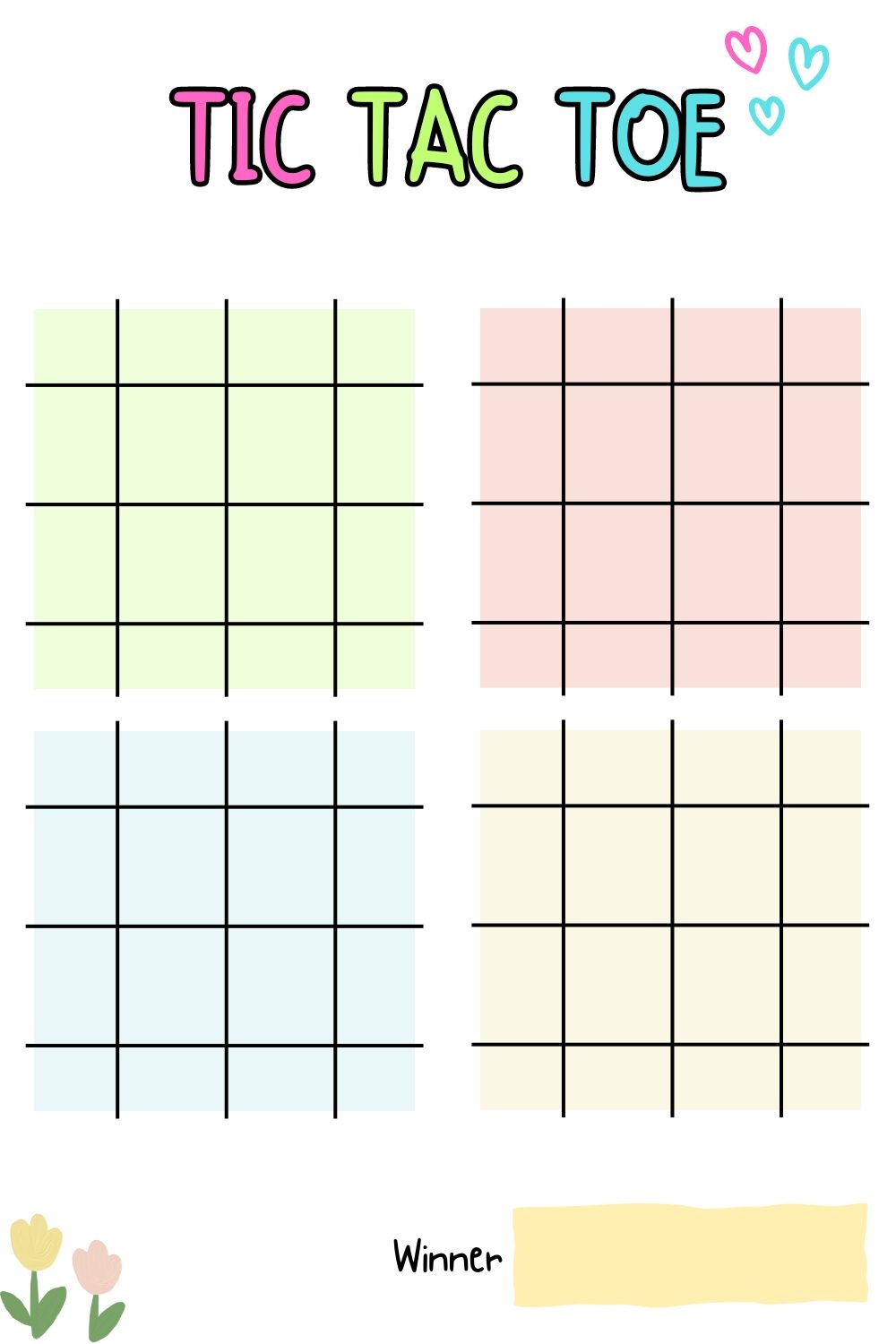 Printable Blank Tic Tac Toe Sheet Templates PDF Included Printables Hub