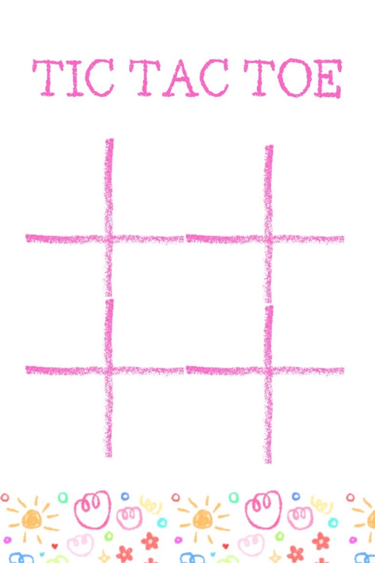 Printable Blank Tic Tac Toe Sheets