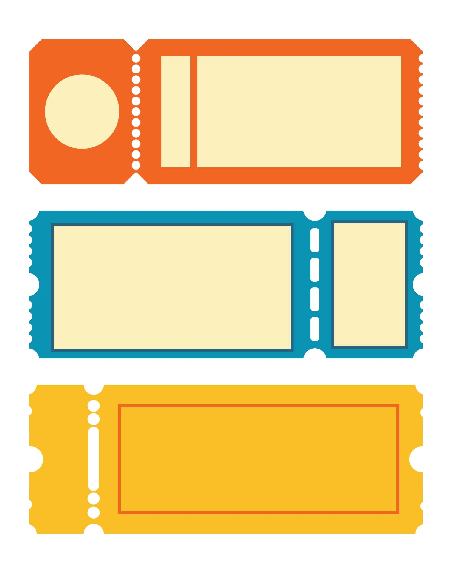 Free Printable Blank Field Ticket Forms