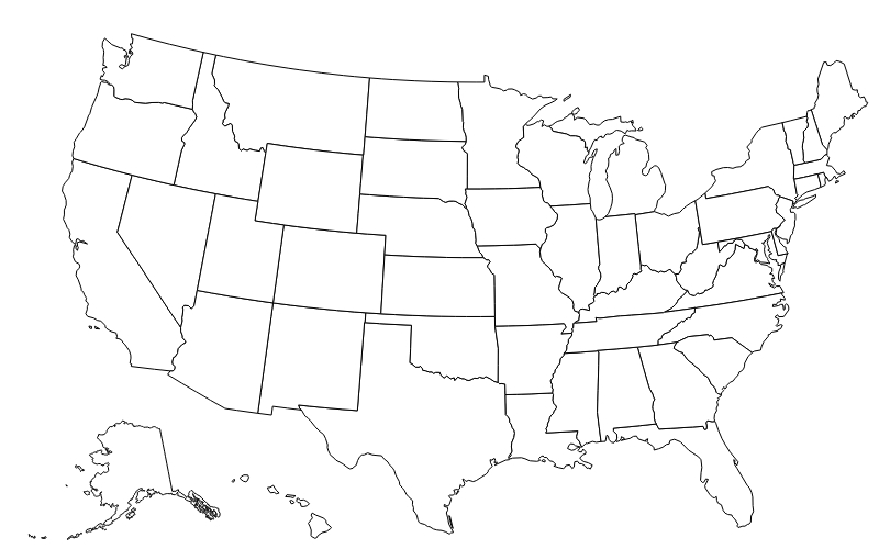 Printable Blank Us States Map Gustav M Overgaard Printable Blank Us States Map Gustav M Overgaard