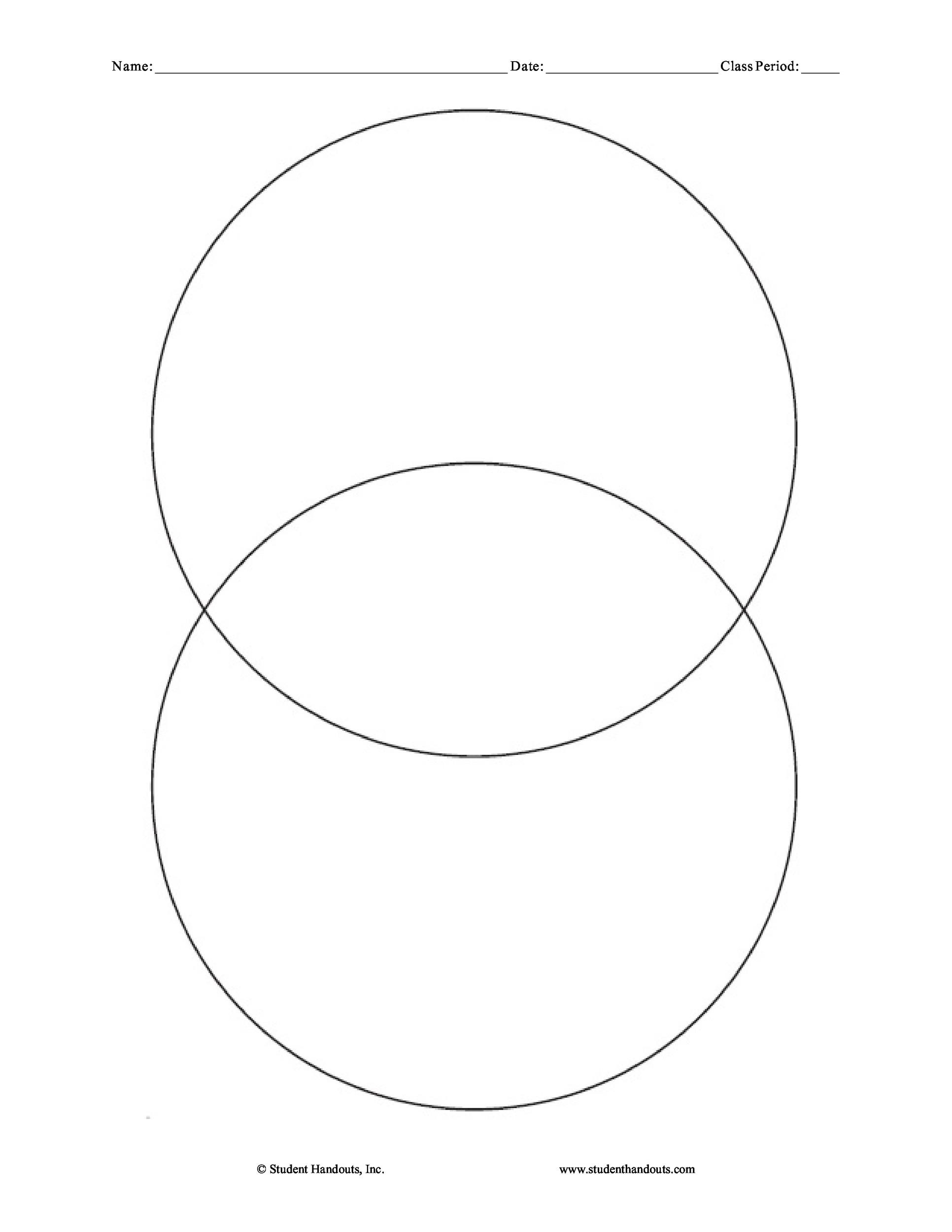Printable Blank Venn Diagram You Can Download These As A Pdf File And Printable Blank Venn Diagram You Can Download These As A Pdf File And