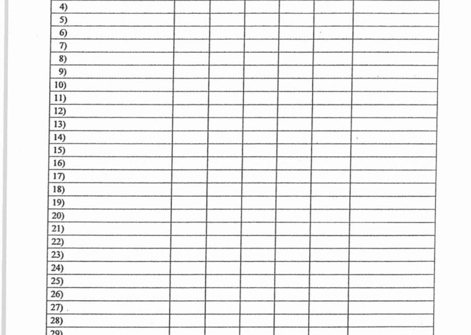 Printable Blank Vital Signs Chart