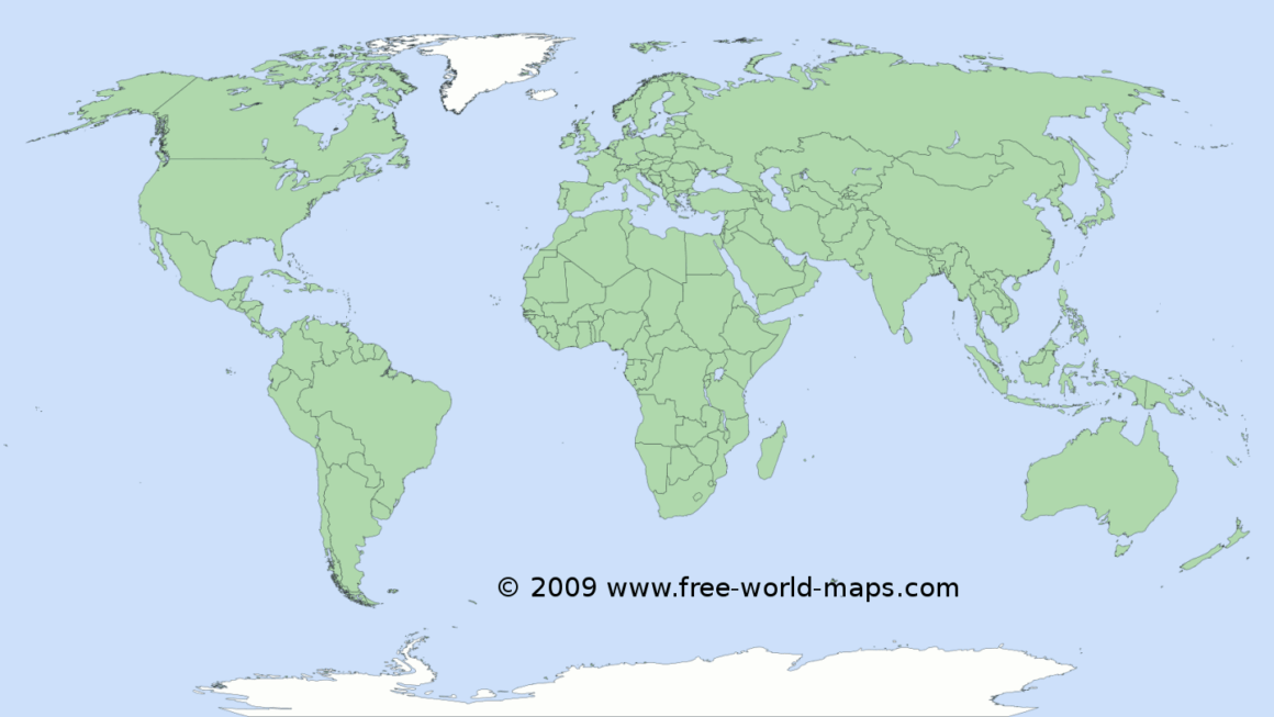 Printable Blank World Map With Country Borders C1 Free World Maps