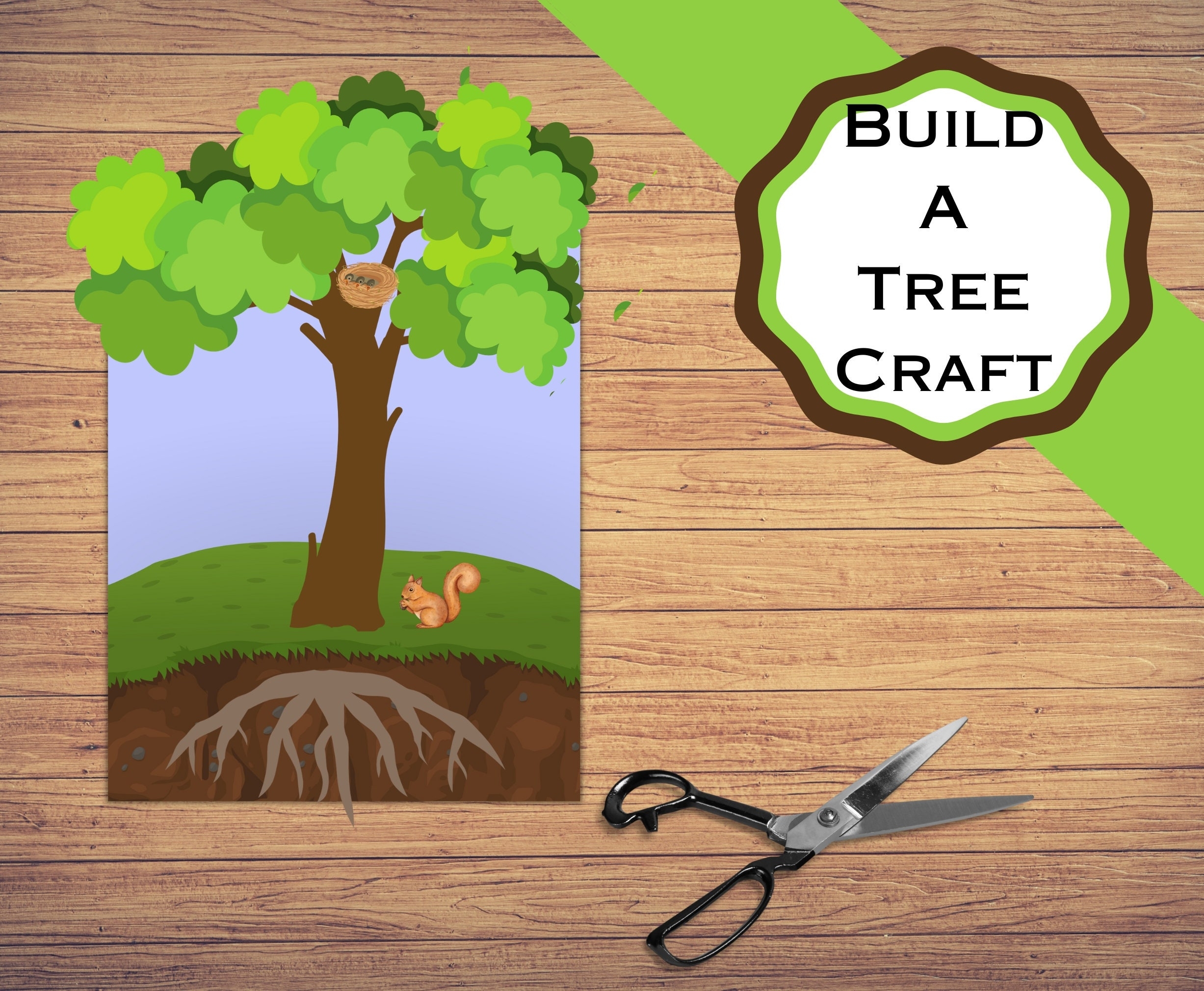 Printable Build A Tree Pages Learn The Parts To A Tree As You Put One Printable Build A Tree Pages Learn The Parts To A Tree As You Put One