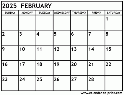 Printable Calendar 2025 Monthly February Isabella M Damgaard Printable Calendar 2025 Monthly February Isabella M Damgaard