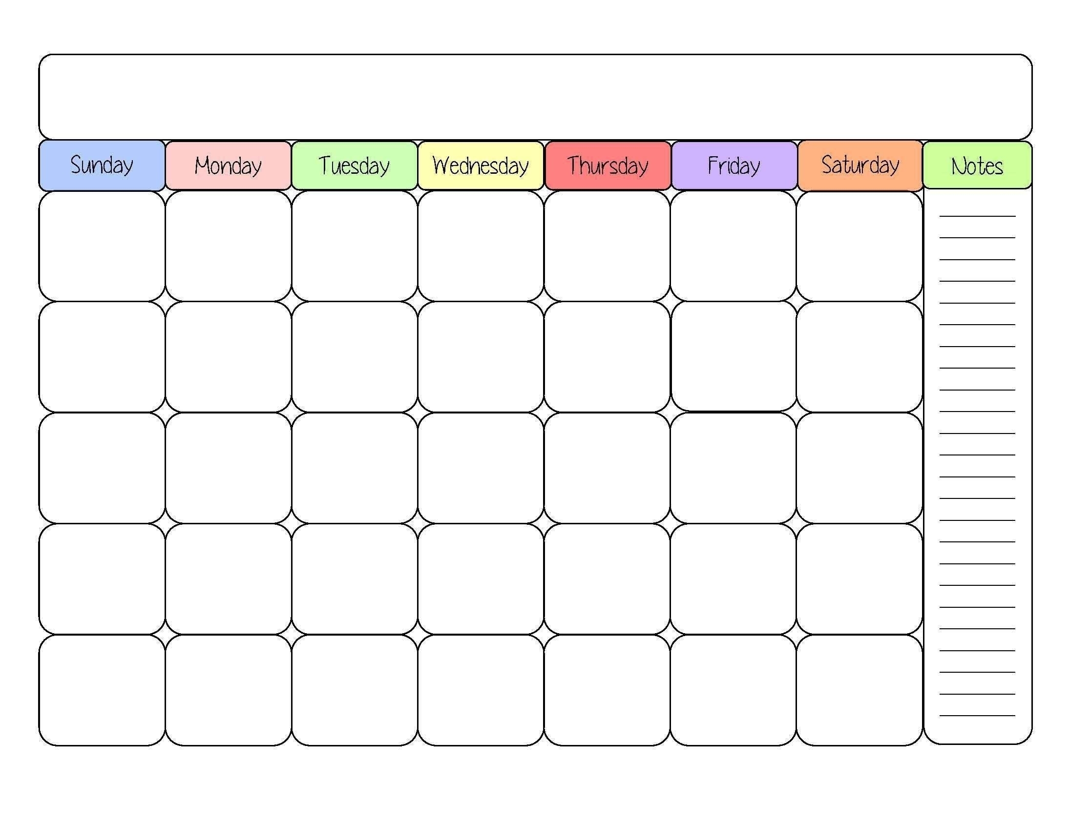 Printable Calendar Page Printable Calendar Page