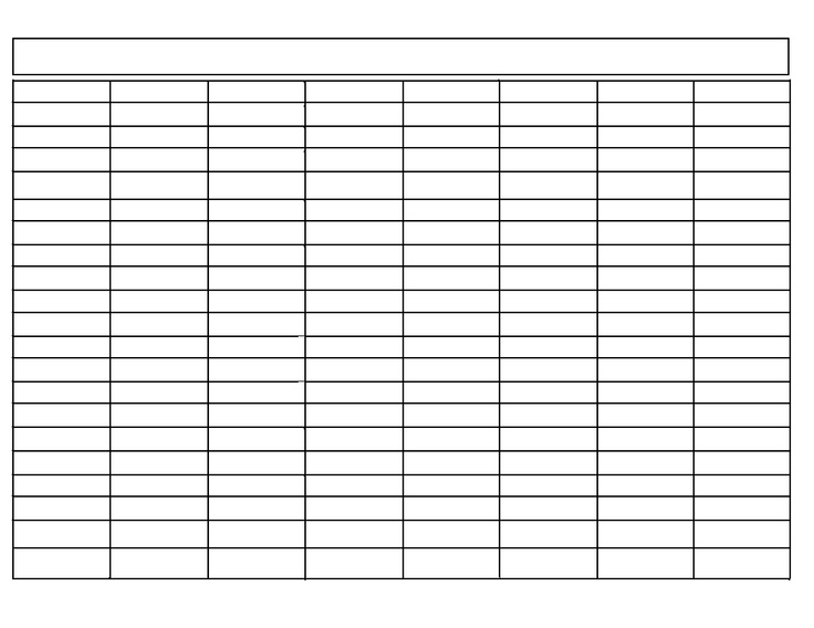 Free Printable Listing Blank Charts For Teachers