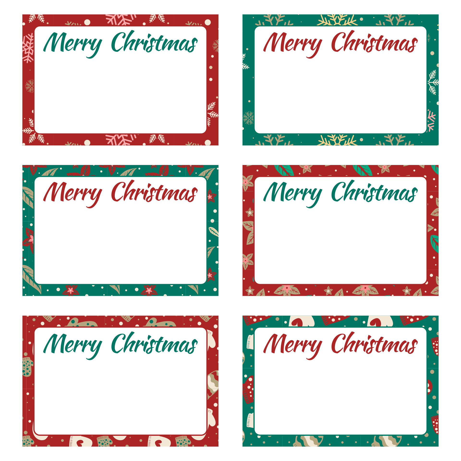 Printable Christmas Label