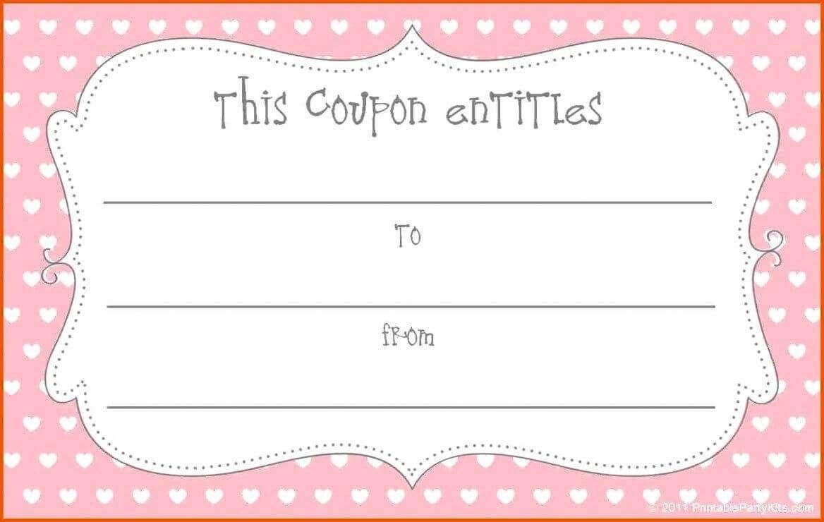 Printable Coupon Template Blank