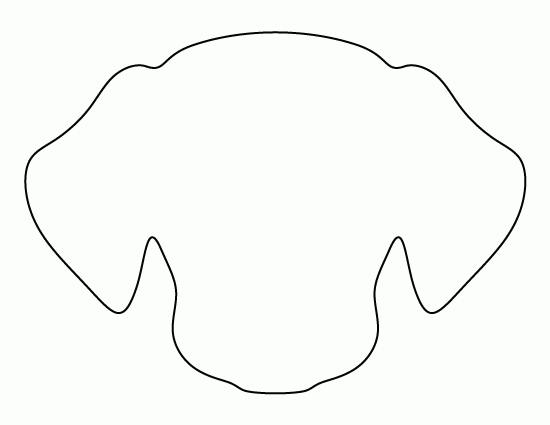 Printable Dog Face Template Printable Dog Face Template