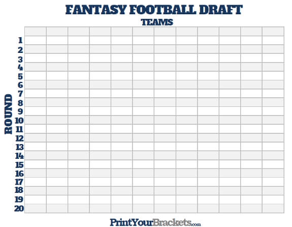 Printable Draft Sheets Fantasy Football Printable Draft Sheets Fantasy Football