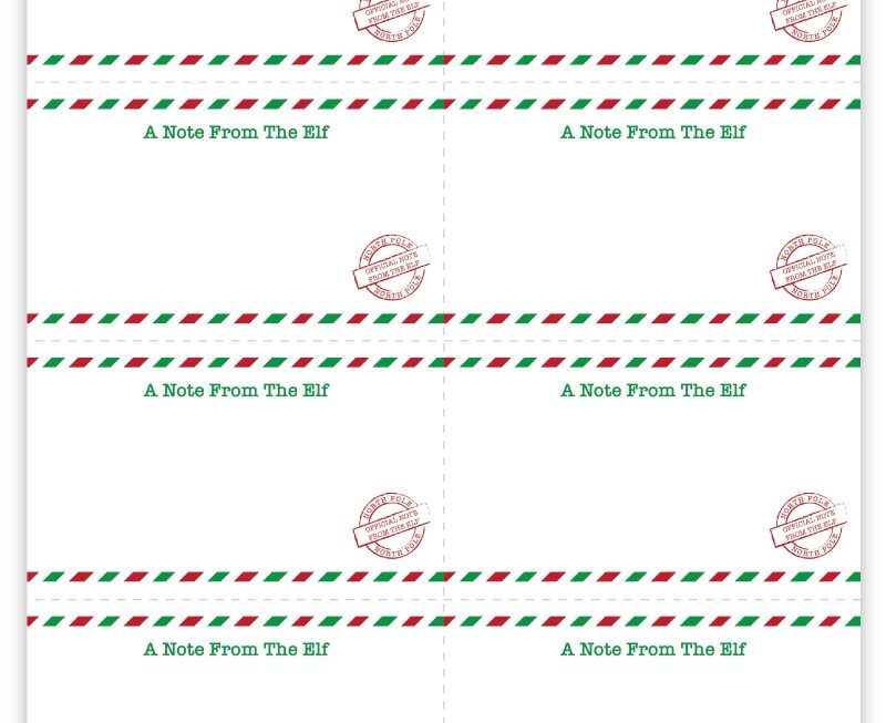 Printable Elf On The Shelf Notes