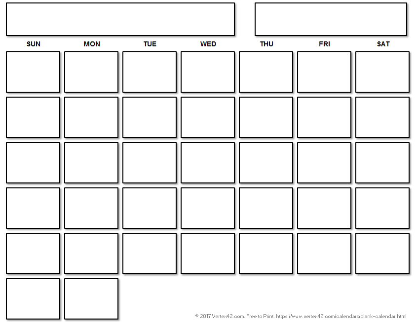 Printable Free Blank Calendar Template Free Templates Printable