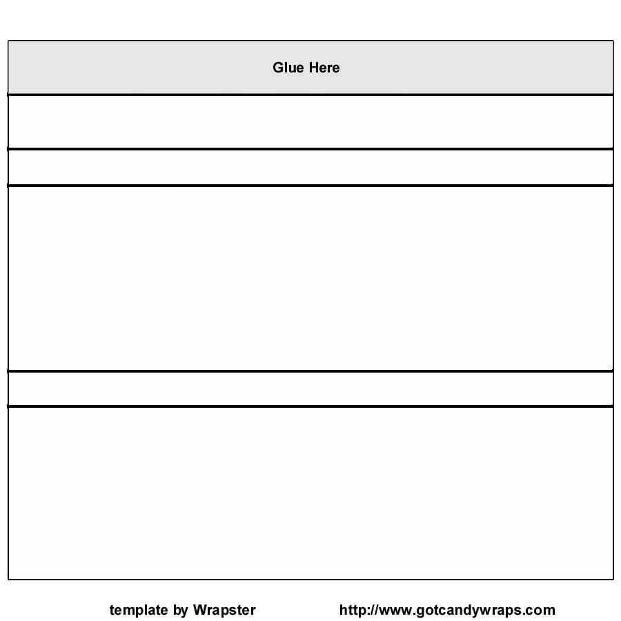 Printable Free Blank Candy Bar Wrapper Template