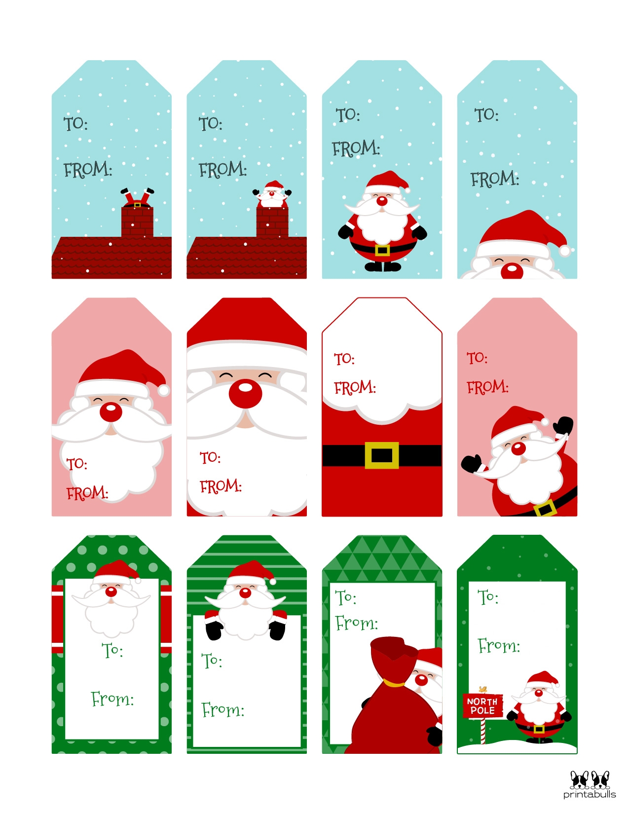 Printable Gift Tags From Santa Printable Templates Protal