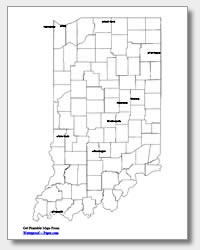 Printable Indiana Maps State Outline County Cities Printable Indiana Maps State Outline County Cities