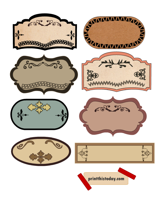 Printable Jar Labels Printable Jar Labels
