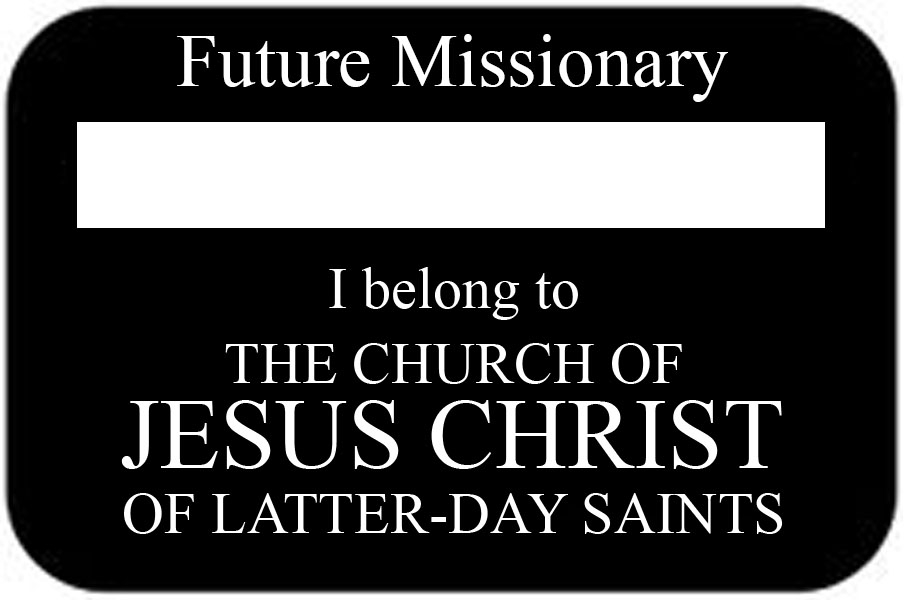 Printable Lds Missionary Name Tag Template