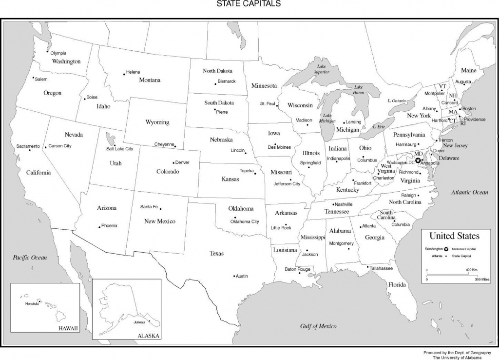 Printable List Of 50 States And Capitals