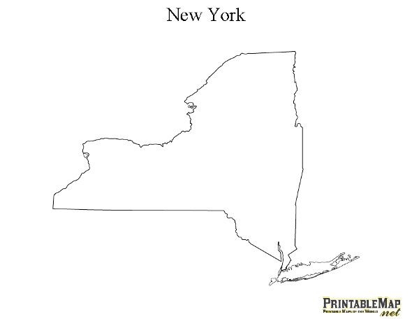 Printable Map Of New York State Printable Map Of New York State