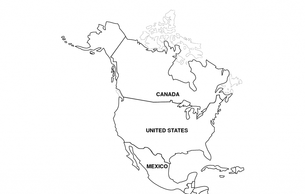 Printable Map Of North America With Labels Printable Maps