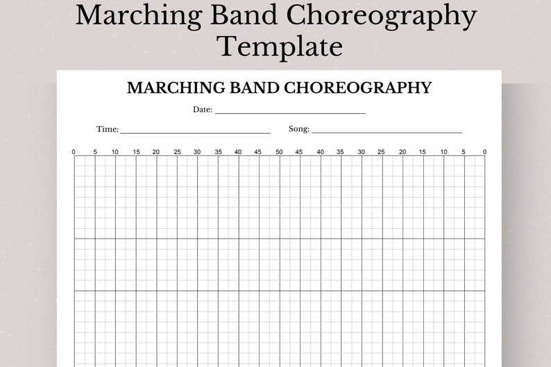Printable Marching Band Choreography Guide Marching Band Choreography Printable Marching Band Choreography Guide Marching Band Choreography