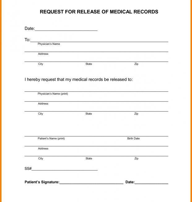 Printable Medical Records Forms Printable Form 2024