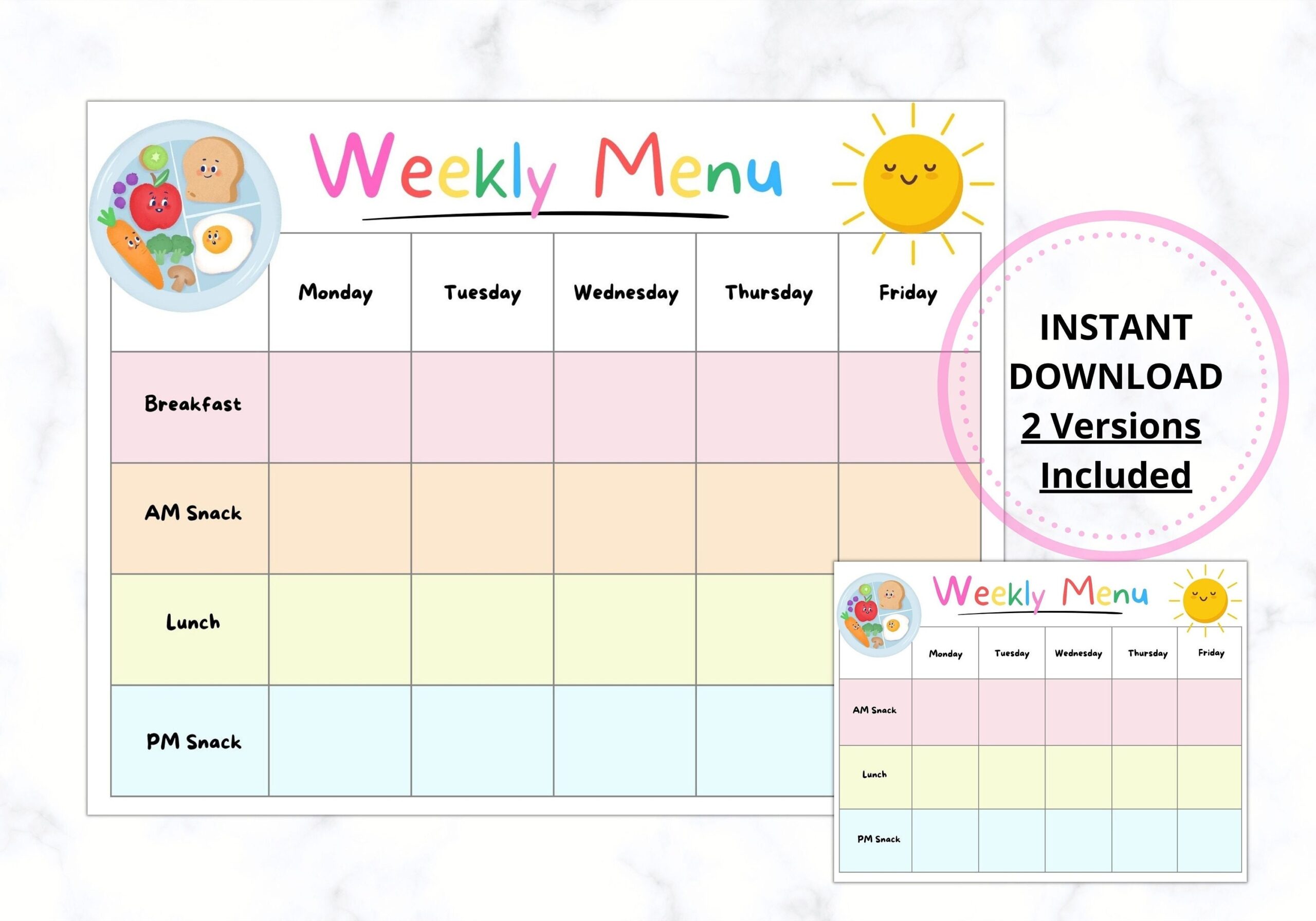 Printable Menus Daycares Printable Menus Daycares