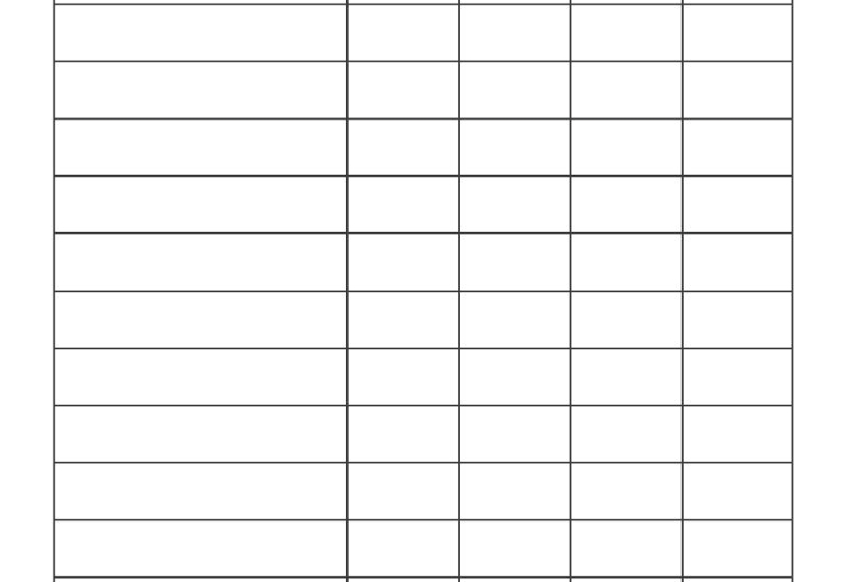 Printable Monthly Bill Template