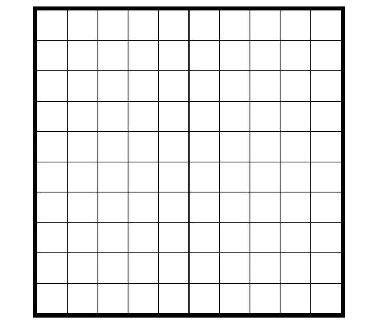 Printable Numbers 1 To 100 Blank Squares