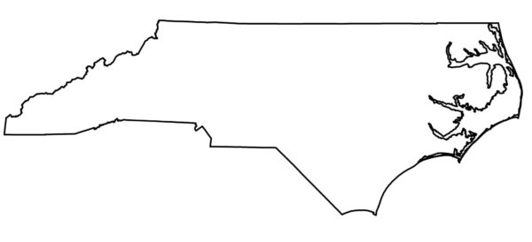 Printable Blank Map Of North Carolina Regions