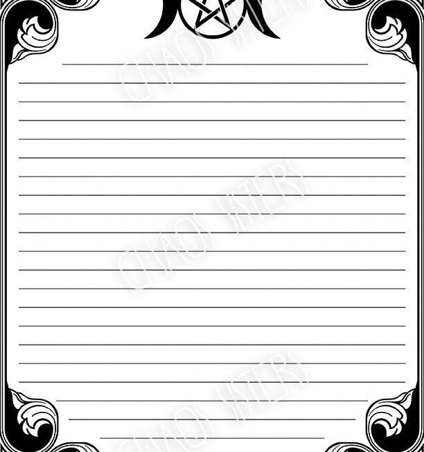 Printable Pages For Book Of Shadows Printable Templates Free