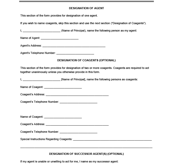 Printable Power Of Attorney Form Maryland Fillable Form 2025