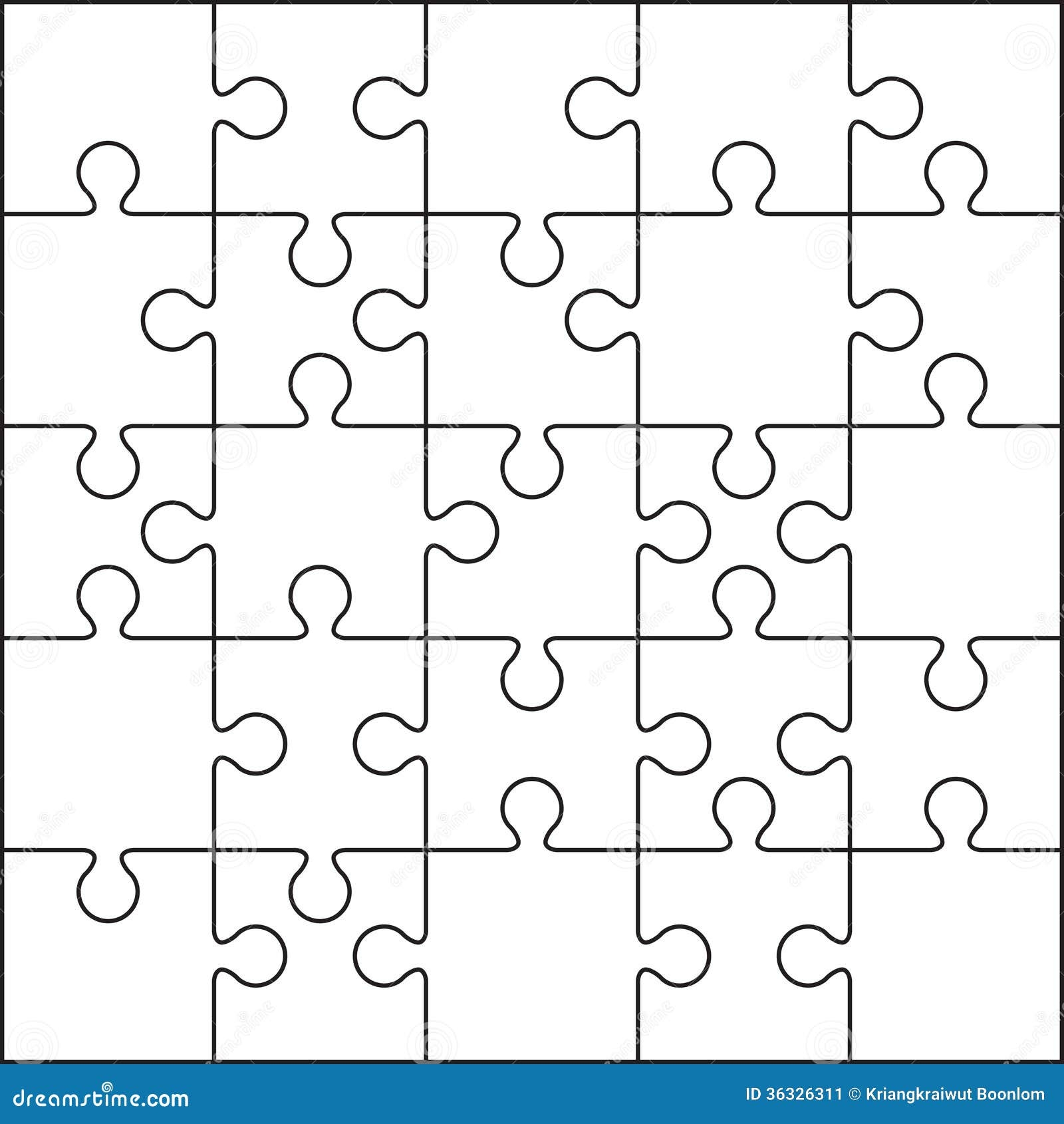 Printable Puzzle Pieces Template