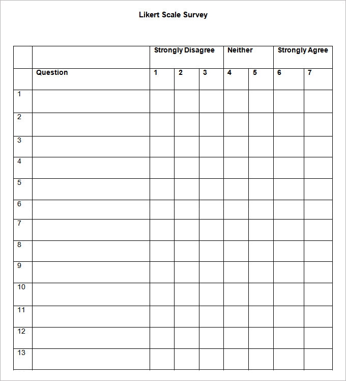 Printable Questionnaire Template Printable Questionnaire Template
